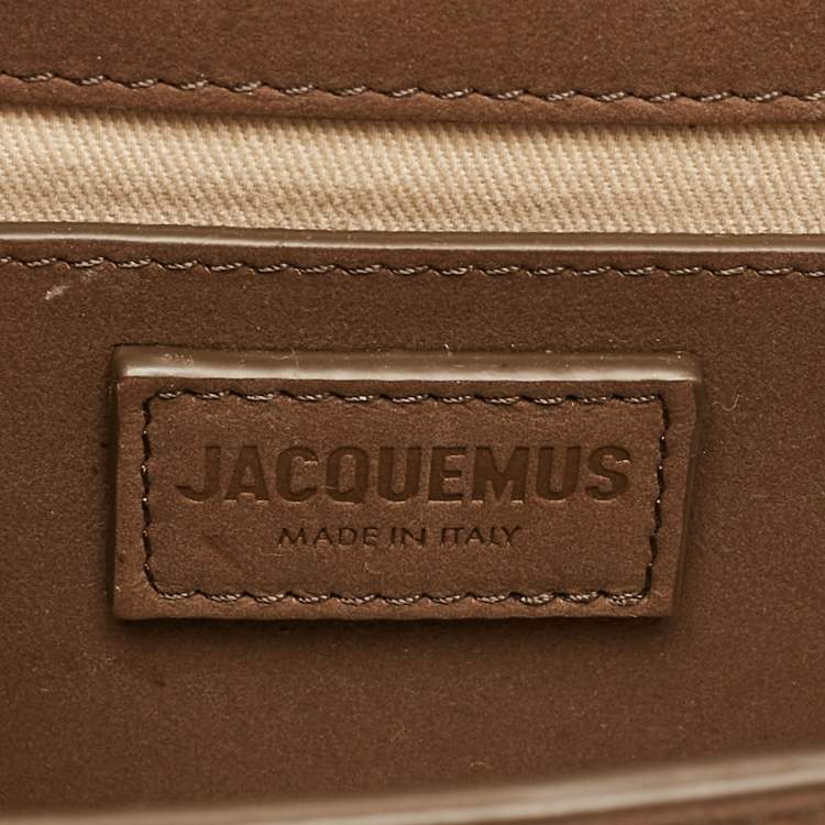 Pre Owned Jacquemus Brown Leather Le Grand Bambino Top Handle Bag