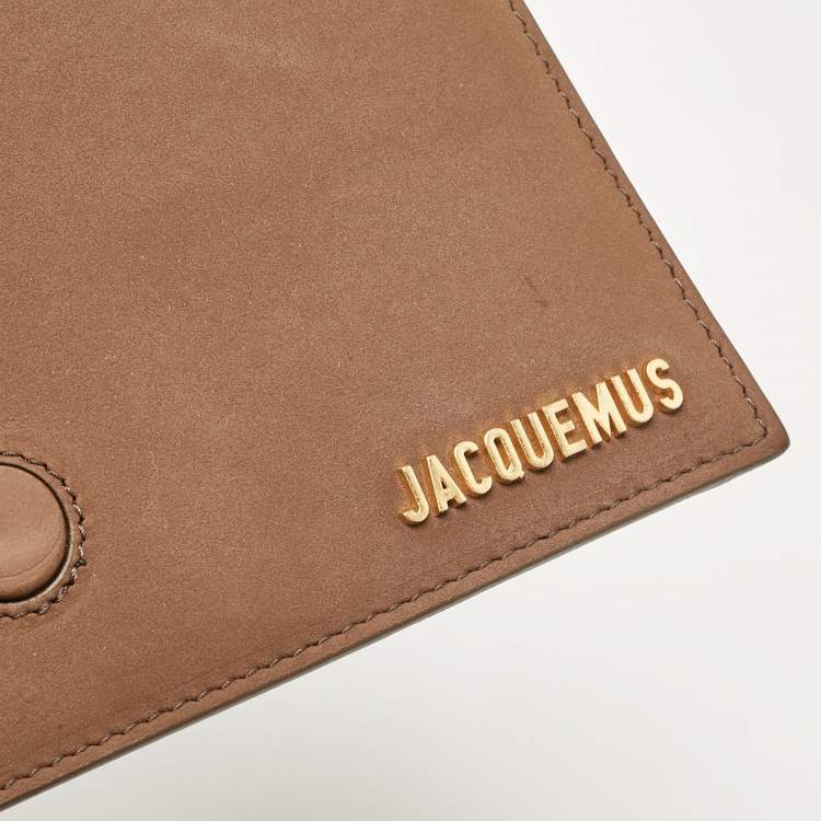 Pre Owned Jacquemus Brown Leather Le Grand Bambino Top Handle Bag