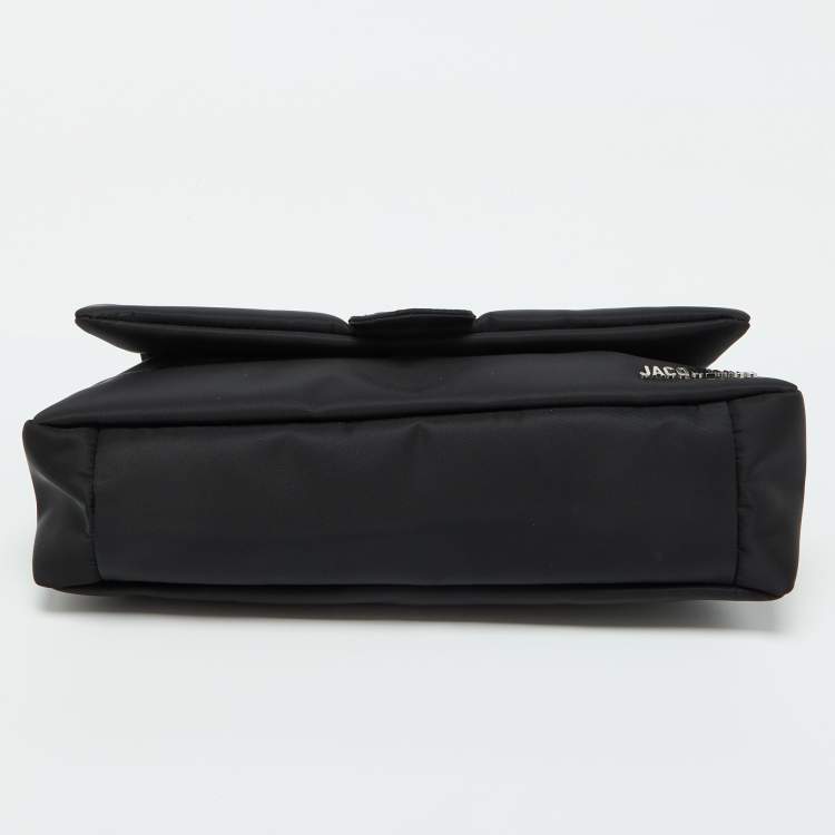 Pre Owned Jacquemus Black Nylon Le Bambino Flap Shoulder Bag