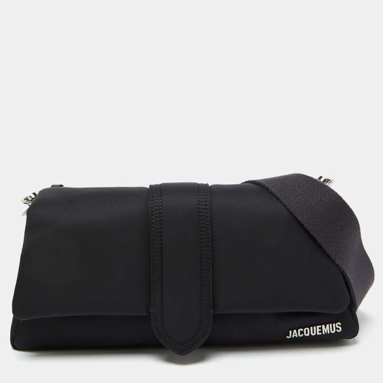 Pre Owned Jacquemus Black Nylon Le Bambino Flap Shoulder Bag