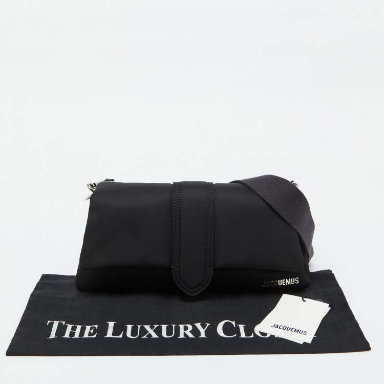 Pre Owned Jacquemus Black Nylon Le Bambino Flap Shoulder Bag