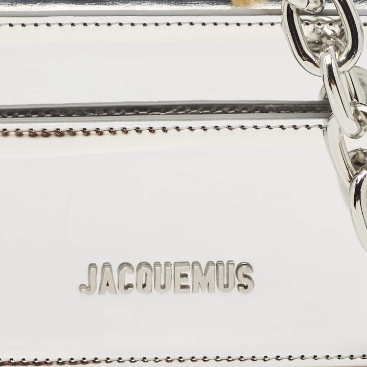 Pre Owned Jacquemus Silver Patent Leather Le Sac Ciuciu Shoulder Bag