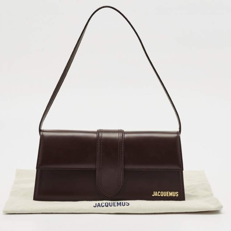Pre Owned Jacquemus Brown Leather Le Bambino Long Shoulder Bag