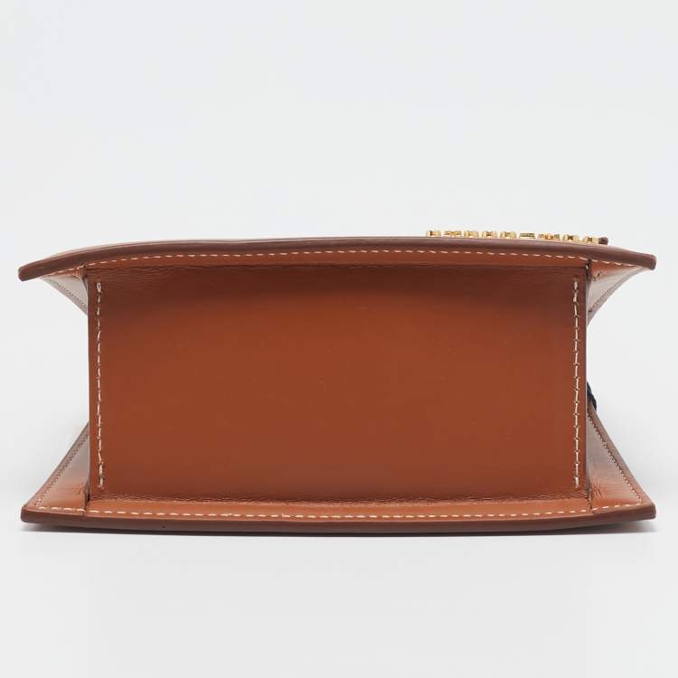 Pre Owned Jacquemus Brown Leather Le Chiquito Moyen Top Handle Bag