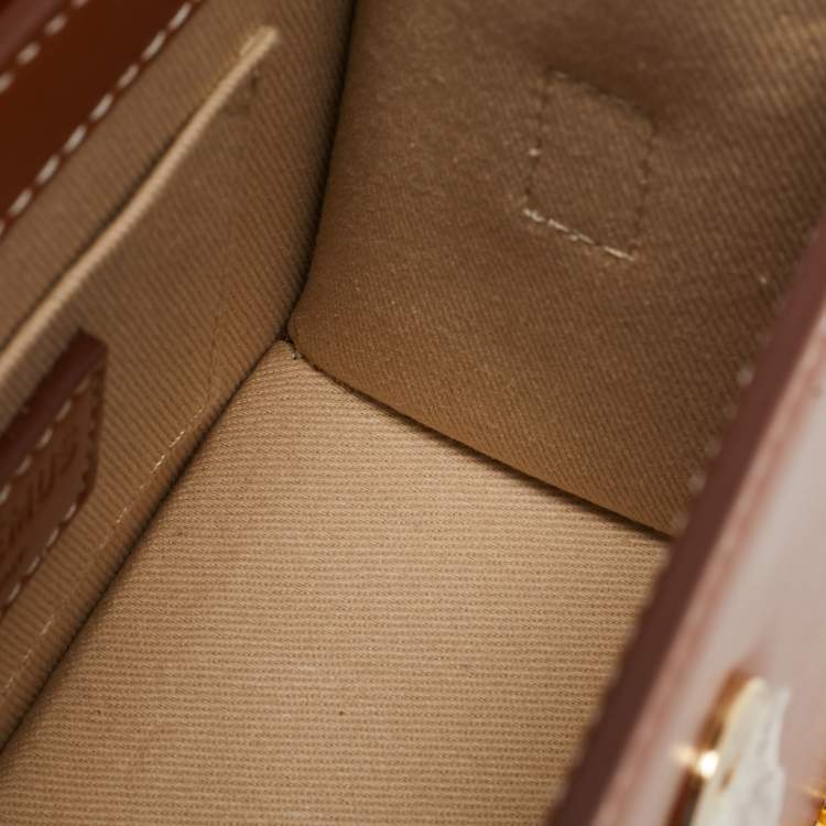 Pre Owned Jacquemus Brown Leather Le Chiquito Moyen Top Handle Bag