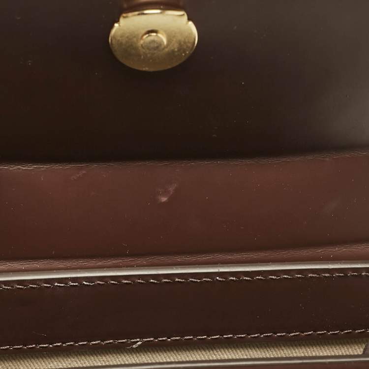 Pre Owned Jacquemus Cacao Leather Le Chiquito Moyen Cordao Top Handle Bag
