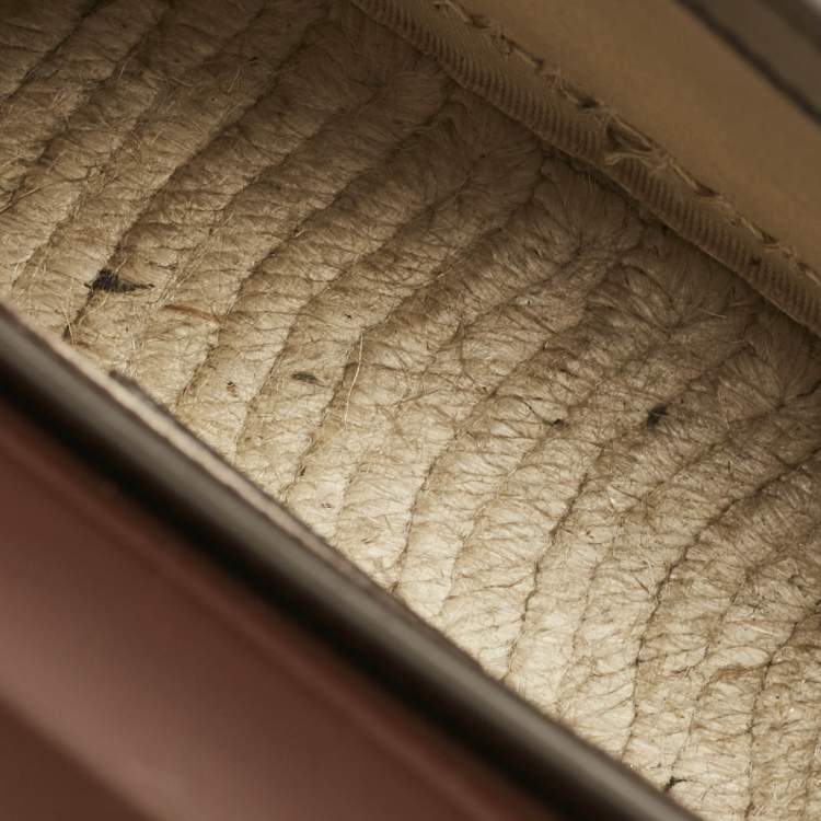 Pre Owned Jacquemus Cacao Leather Le Chiquito Moyen Cordao Top Handle Bag