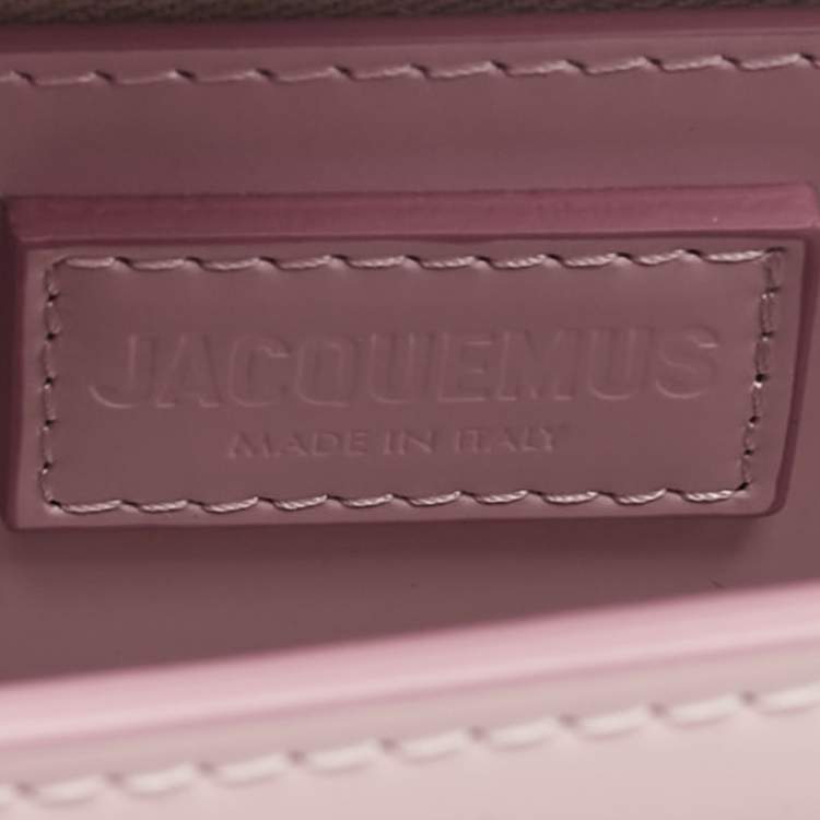 مملوكة مسبقًا Jacquemus Pale Pink Patent Leather Le Grand Bambino Top Handle Bag