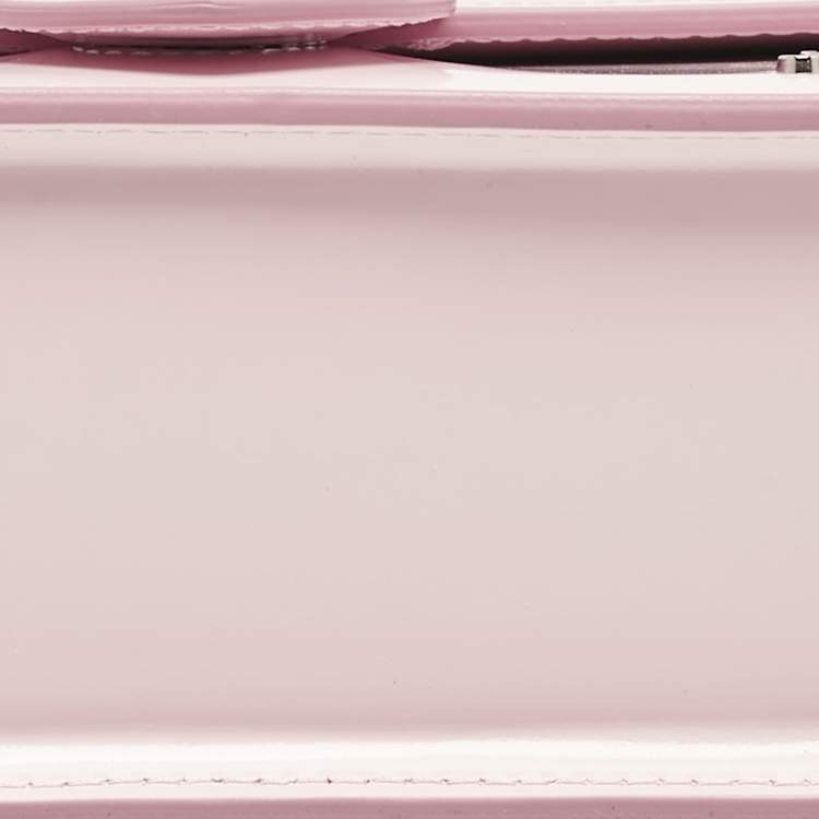 مملوكة مسبقًا Jacquemus Pale Pink Patent Leather Le Grand Bambino Top Handle Bag