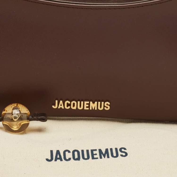 Pre Owned Jacquemus Brown Leather Le Bisou Perle Bag
