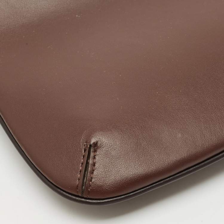 Pre Owned Jacquemus Brown Leather Le Bisou Perle Bag