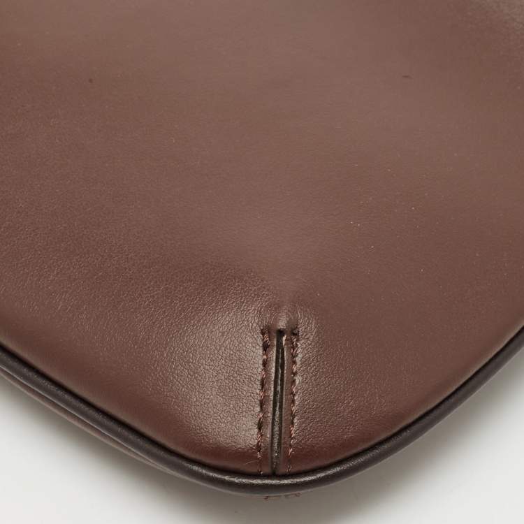 Pre Owned Jacquemus Brown Leather Le Bisou Perle Bag