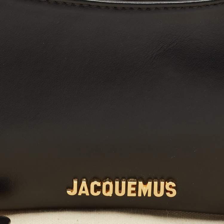 Pre Owned Jacquemus Black Leather Le Bisou Perle Bag