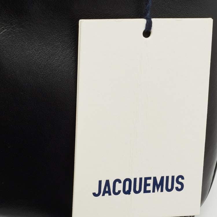 Pre Owned Jacquemus Black Leather Le Bisou Perle Bag