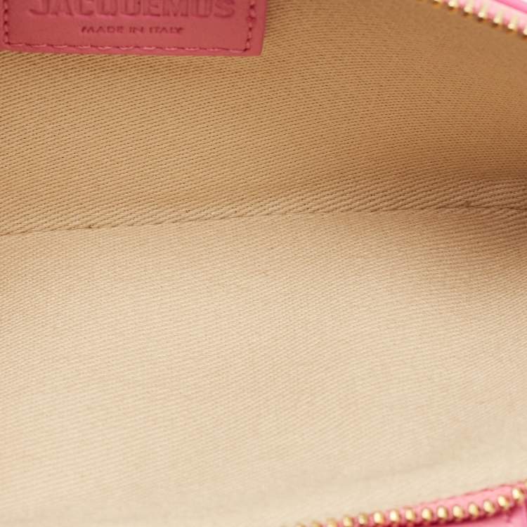 Pre Owned Jacquemus Pink Leather Le Pichoto Wallet