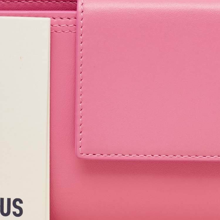 Pre Owned Jacquemus Pink Leather Le Pichoto Wallet