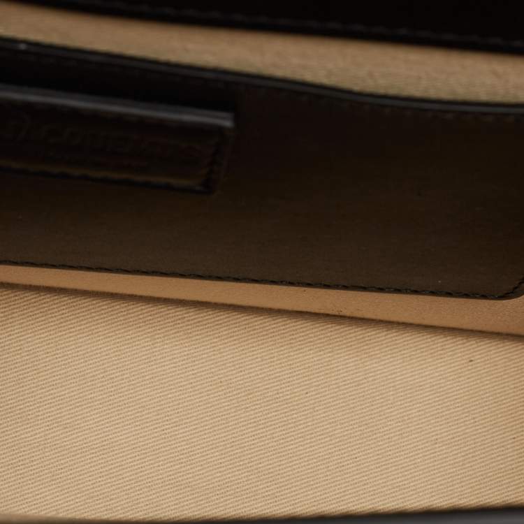 Pre Owned Jacquemus Black Leather Le Bambinou Top Handle Bag