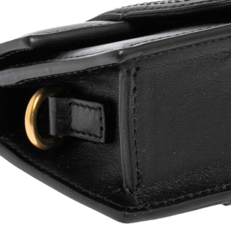 Pre Owned Jacquemus Black Leather Le Petit Bambino Bag