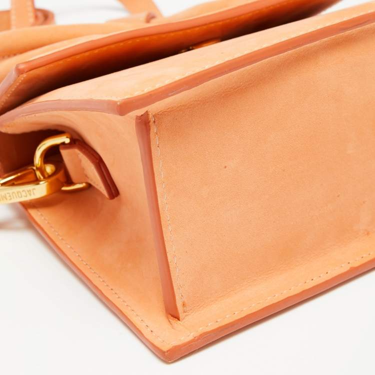 Pre Owned Jacquemus Beige Sueder Grand Le Chiquito Top Handle Bag
