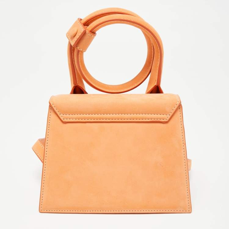 Pre Owned Jacquemus Beige Sueder Grand Le Chiquito Top Handle Bag