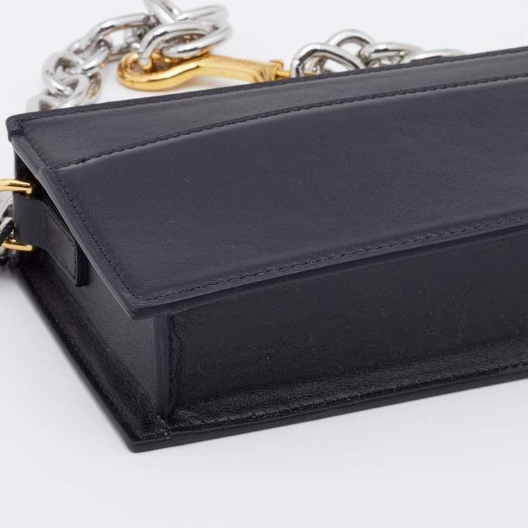 مملوكة مسبقًا Jacquemus Black Leather Le Sac Ciuciu Shoulder Bag