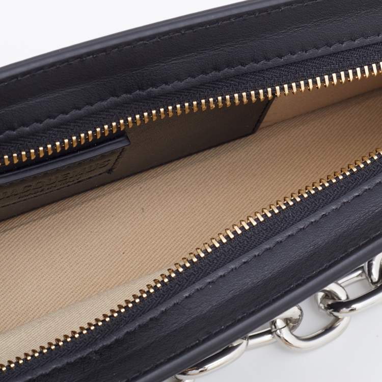 مملوكة مسبقًا Jacquemus Black Leather Le Sac Ciuciu Shoulder Bag