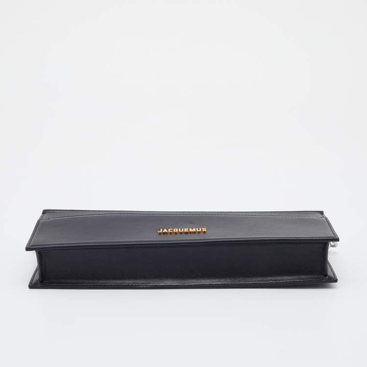 مملوكة مسبقًا Jacquemus Black Leather Le Sac Ciuciu Shoulder Bag