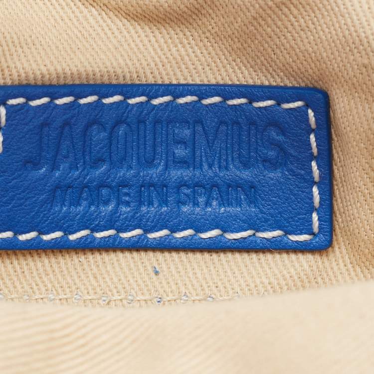Pre Owned Jacquemus Blue Leather Mini Le Nani Crossbody Bag