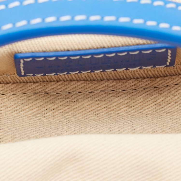 Pre Owned Jacquemus Blue Leather Mini Le Nani Crossbody Bag