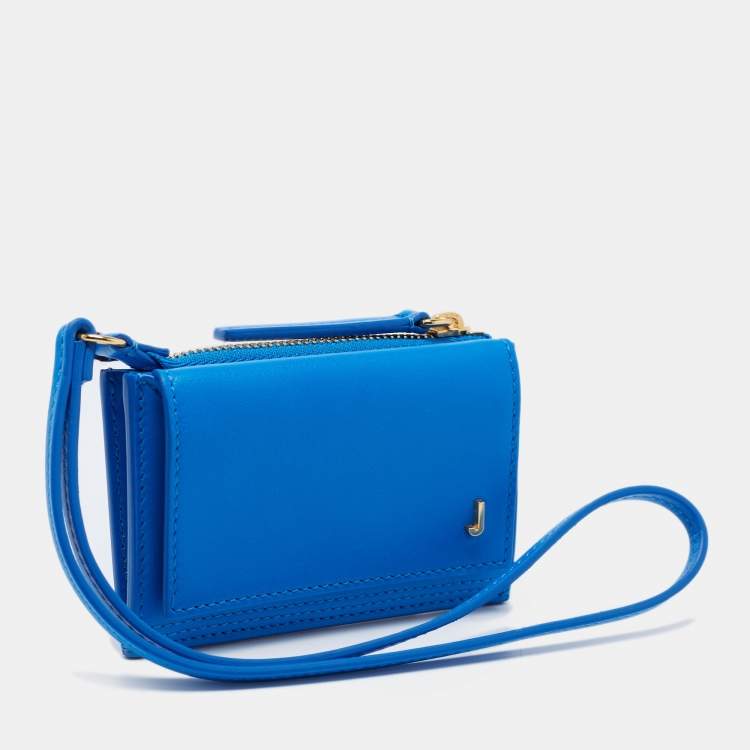 Pre Owned Jacquemus Blue Leather Le Pichoto Wallet