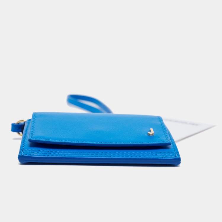 Pre Owned Jacquemus Blue Leather Le Pichoto Wallet