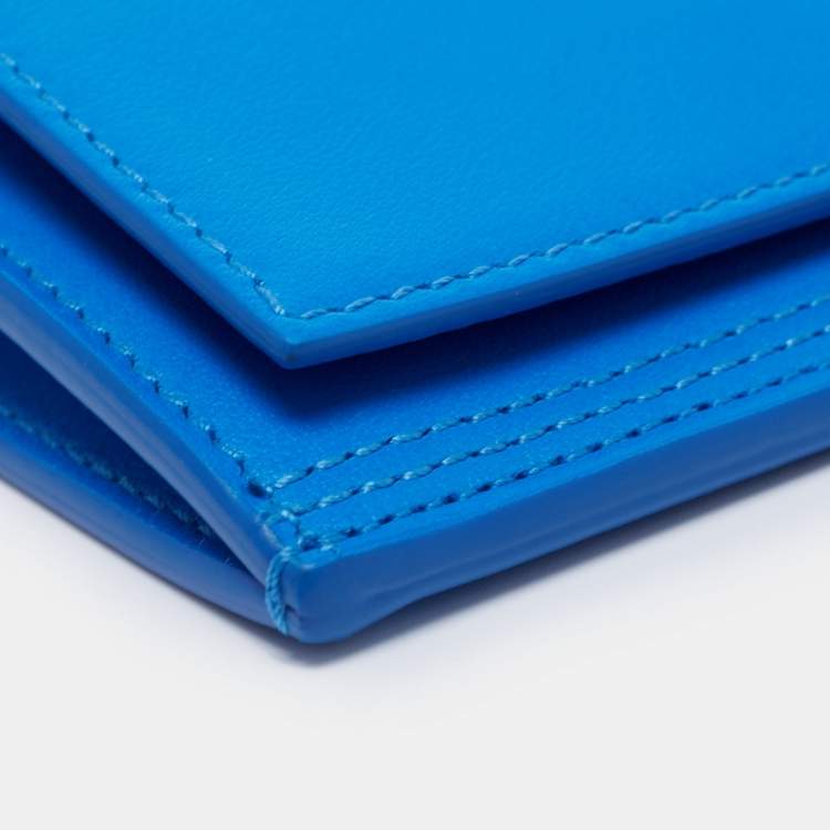 Pre Owned Jacquemus Blue Leather Le Pichoto Wallet