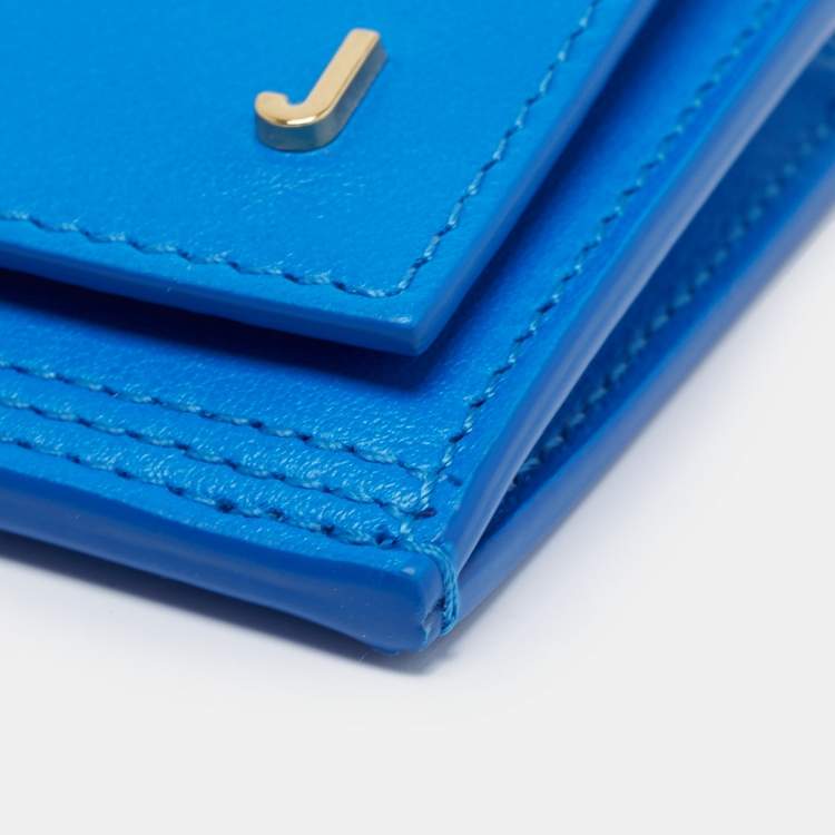 Pre Owned Jacquemus Blue Leather Le Pichoto Wallet