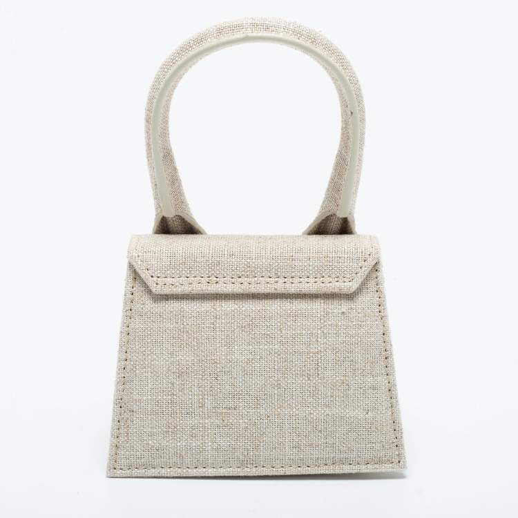 Pre Owned Jacquemus Beige Canvas Mini Le Chiquito Bag