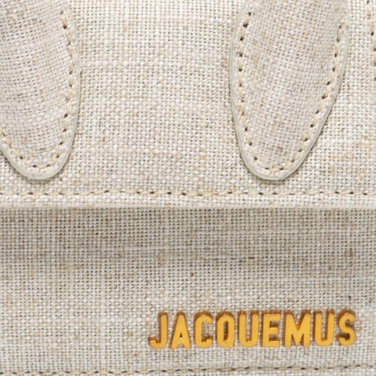 Pre Owned Jacquemus Beige Canvas Mini Le Chiquito Bag