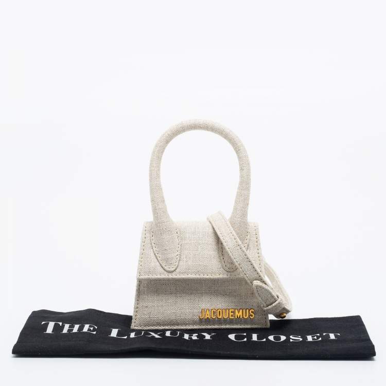 Pre Owned Jacquemus Beige Canvas Mini Le Chiquito Bag