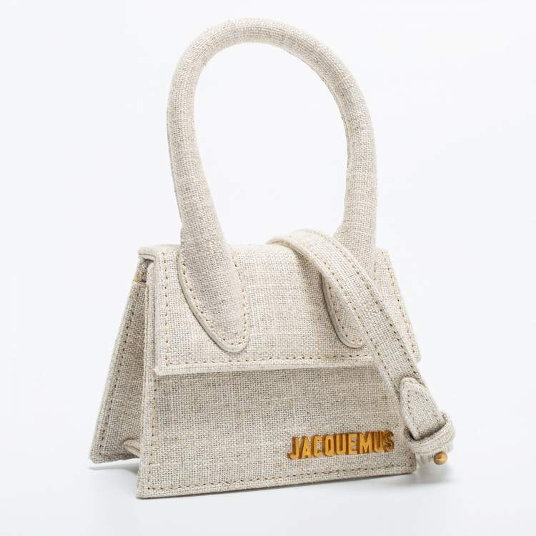 Pre Owned Jacquemus Beige Canvas Mini Le Chiquito Bag