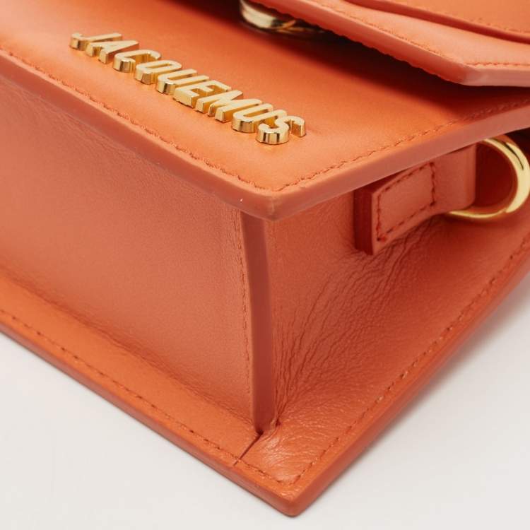 Pre Owned Jacquemus Orange Leather Le Chiquito Mini Bag