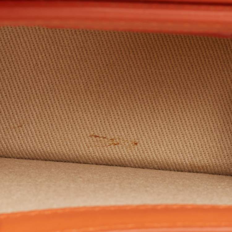 Pre Owned Jacquemus Orange Leather Le Chiquito Mini Bag