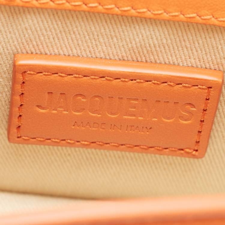 Pre Owned Jacquemus Orange Leather Le Chiquito Mini Bag