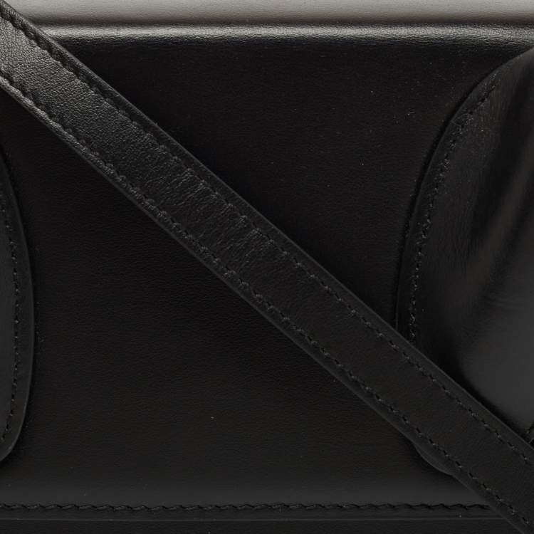 Pre Owned Jacquemus Black Leather Le Grand Chiquito Top Handle Bag