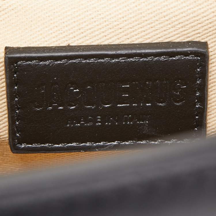 Pre Owned Jacquemus Black Leather Grand Le Chiquito Top Handle Bag