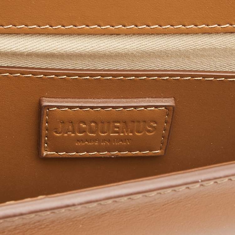 Pre Owned Jacquemus Brown Leather Le Bambino Top Handle Bag