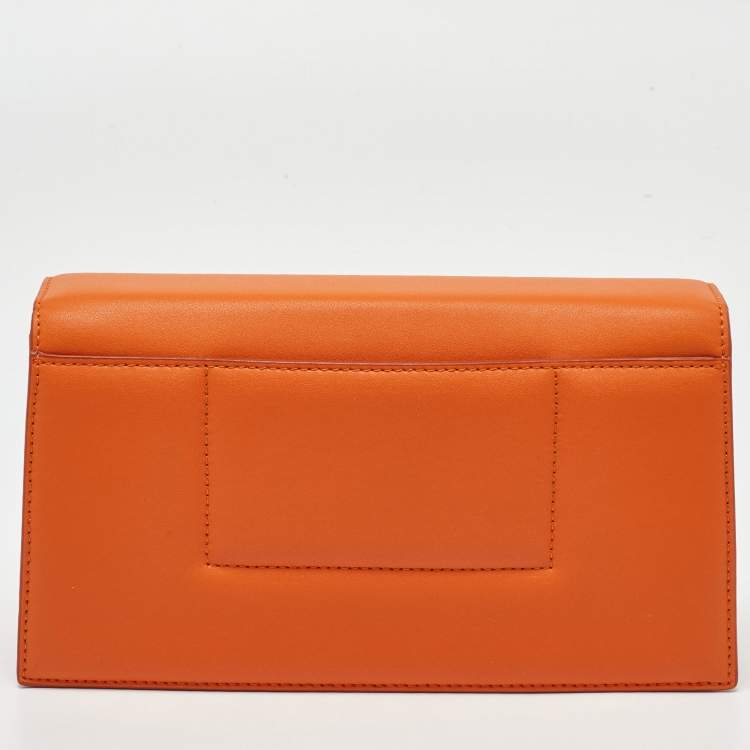 Pre Owned Jacquemus Orange Leather Le Bambino Homme Bag