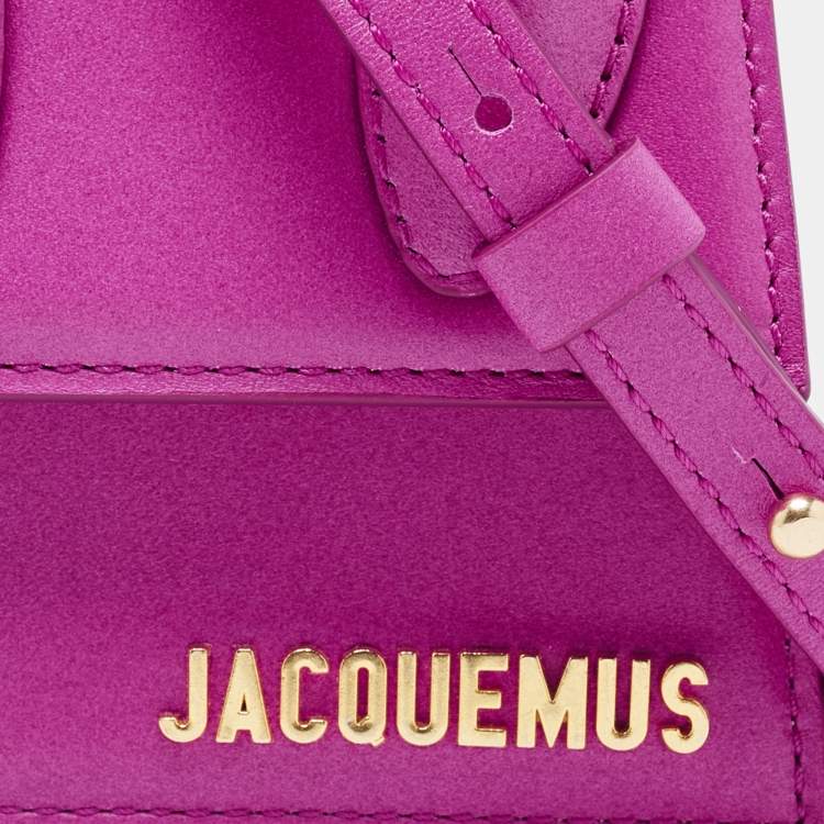 Pre Owned Jacquemus Pink Leather Mini Le Chiquito Bag