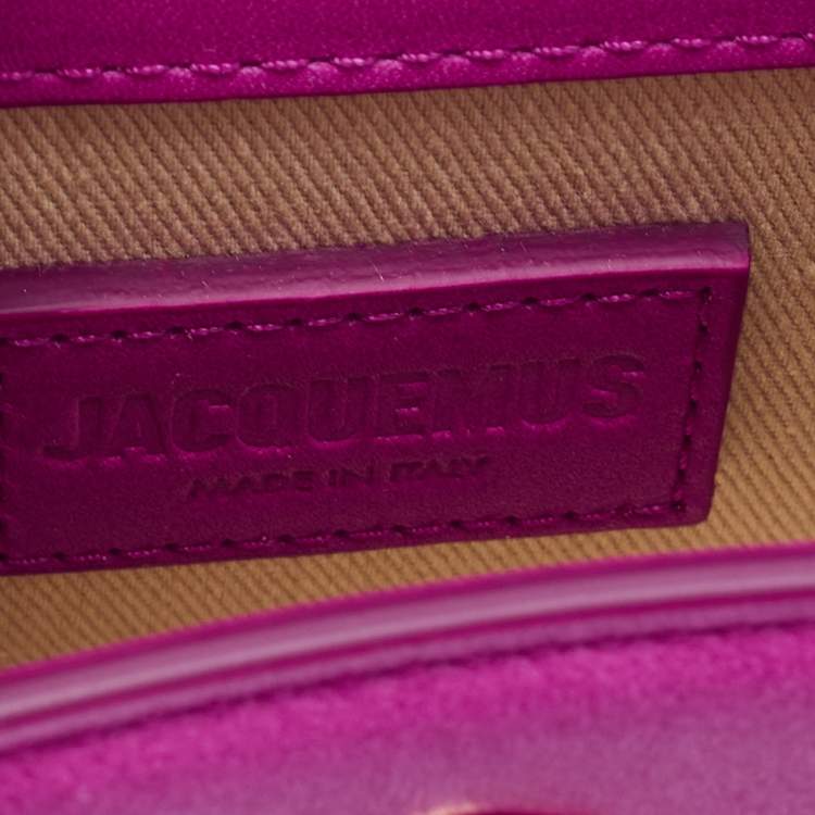 Pre Owned Jacquemus Pink Leather Mini Le Chiquito Bag