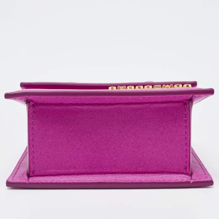 Pre Owned Jacquemus Pink Leather Mini Le Chiquito Bag