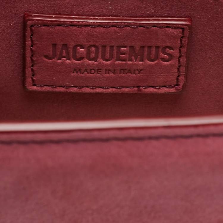 Pre Owned Jacquemus Pink Nubuck Leather Le Grand Bambino Top Handle Bag