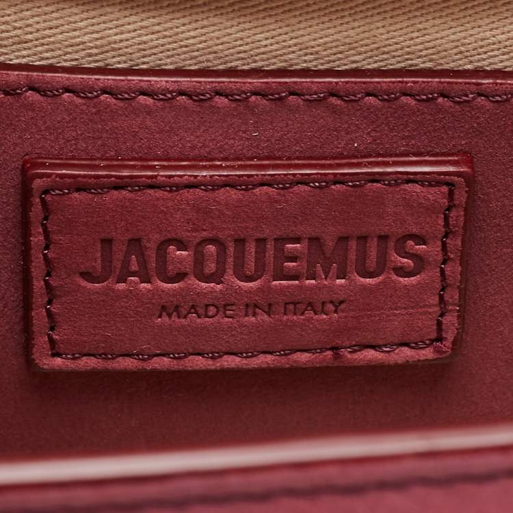 Pre Owned Jacquemus Pink Nubuck Leather Le Grand Bambino Top Handle Bag
