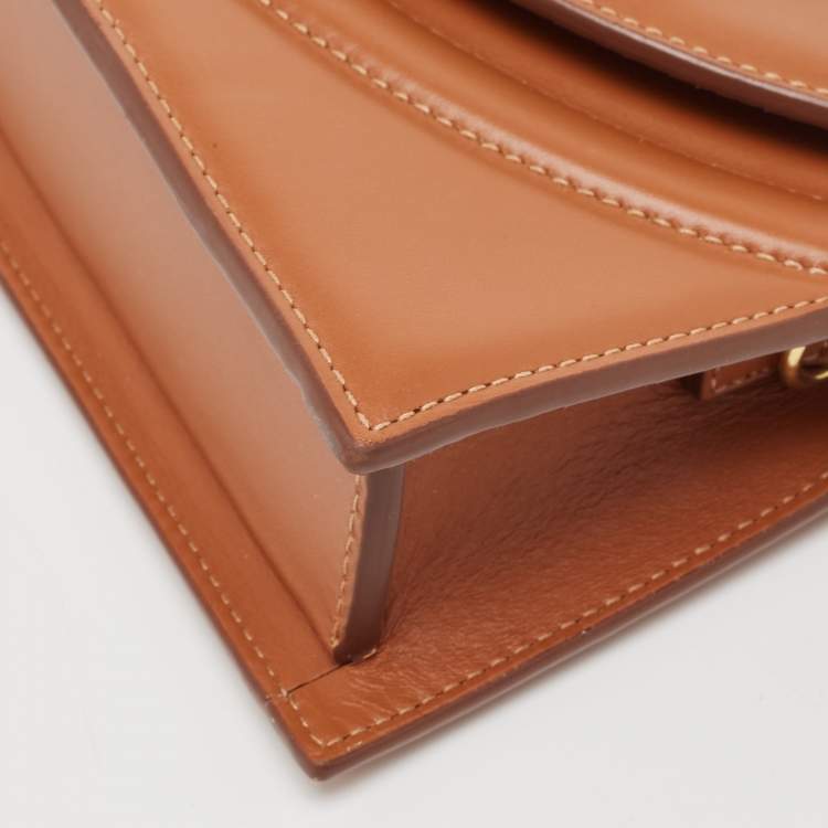 Pre Owned Jacquemus Brown Leather Le Sac Rond Bag